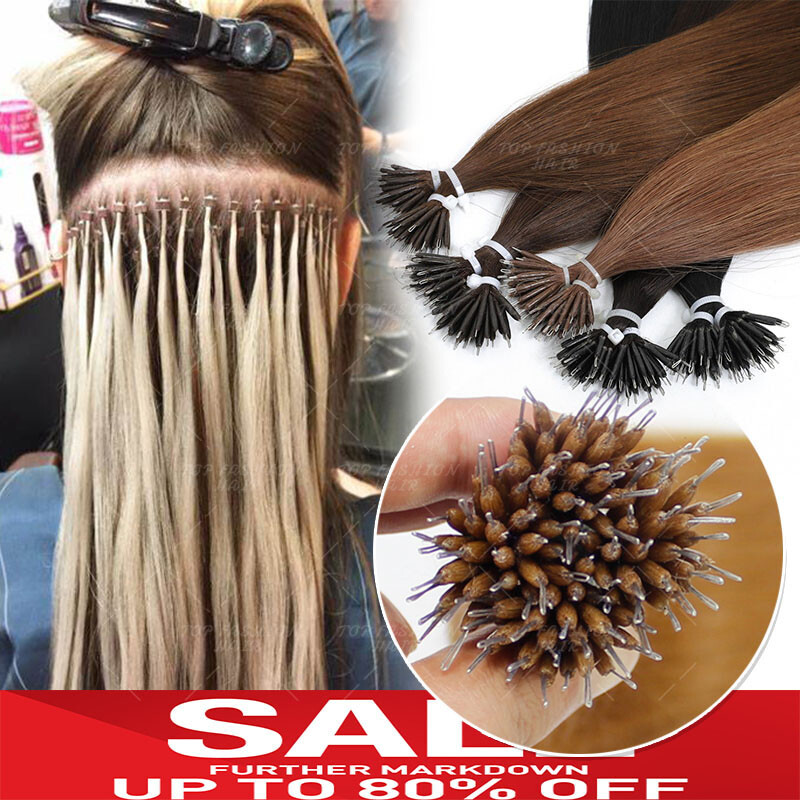 THICK Russian Nano Ring Micro beads Tip 100% Remy Human Hair