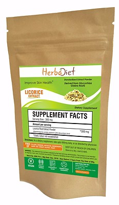 PURE Licorice Root Extract Powder 30% Glycyrrhizin Glycyrrhiza Glabra Liquorice