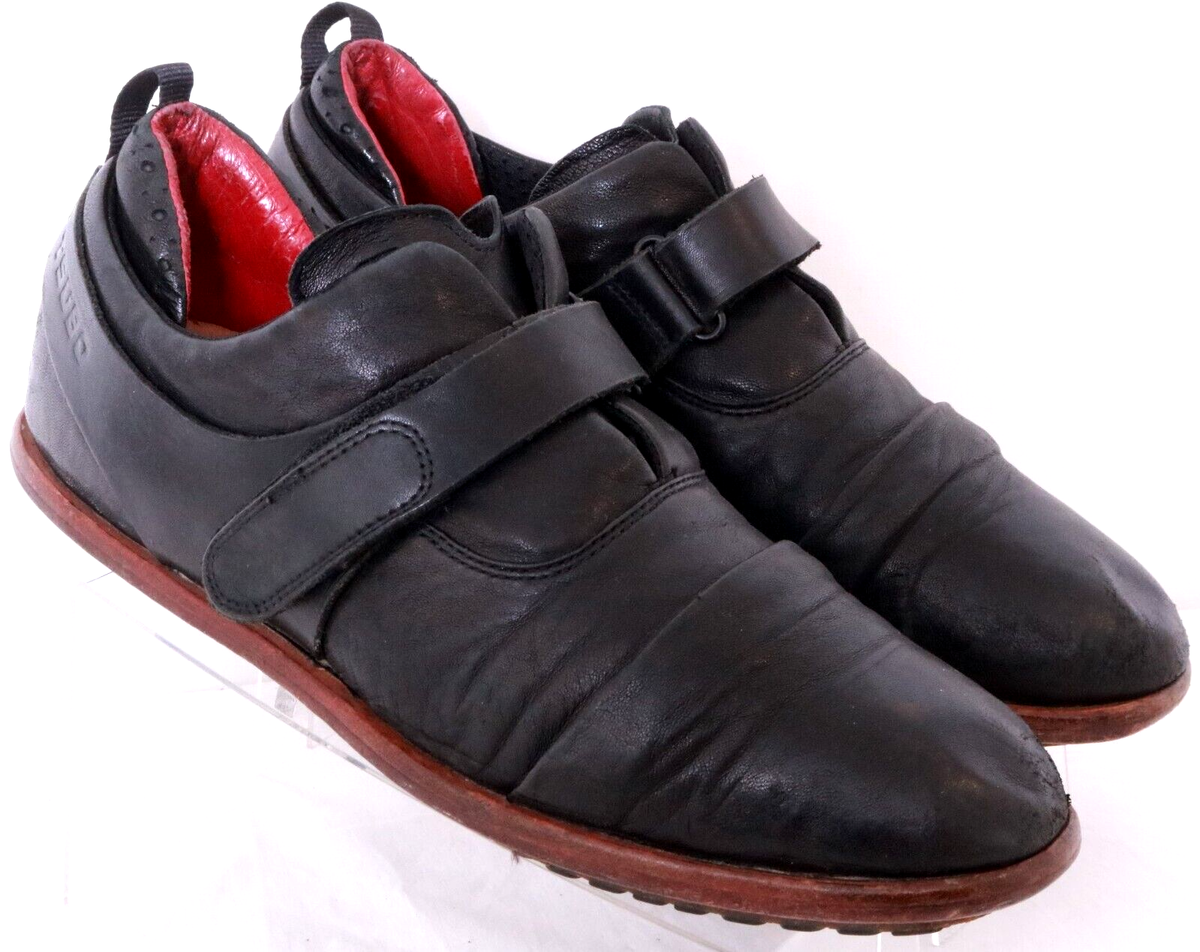 Tsubo Mens Black Leather Dress Shoes Tsubo Wexler Men Sneaker Shoes Black Leather Lace Up Size 12  main image 3