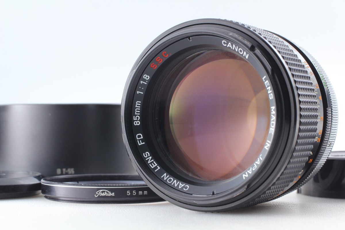 N MINT w/hood】 Canon FD 85mm f/1.8 SSC S.S.C. Portrait MF
