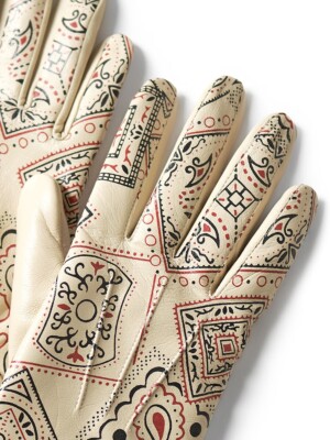 ASK availability First) Kapital Leather COOKIE Bandana Gloves