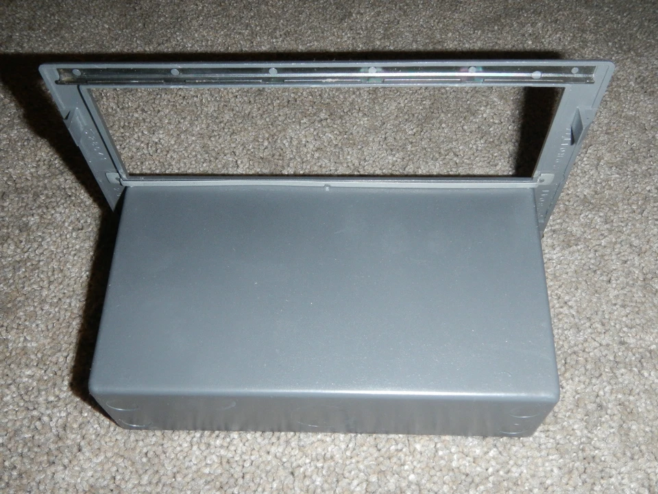 1986-1988 NISSAN STANZA GL SGL RADIO CENTER DASH compartment Cover trim pocket - Image 3 of 4