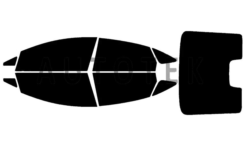 PreCut All Sides Window Film Any Tint Shade % For Ford Fiesta Sedan 2011-2019 - Image 2 of 4