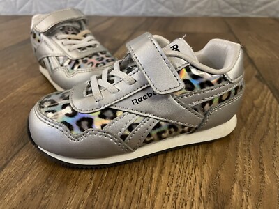 Reebok Royal Classic Jogger Sneaker Toddler 6 Hook Loop Iridescent Animal Print