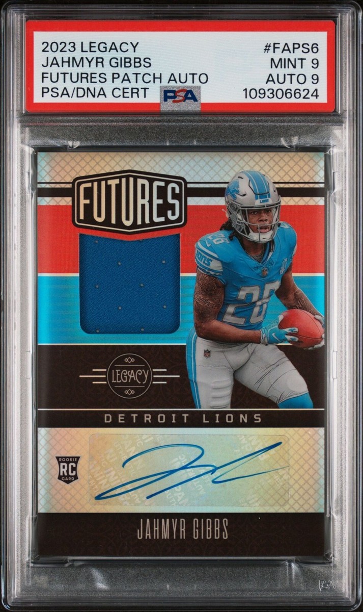 2023 Futures Patch Auto JAHMYR GIBBS Detroit Lions RPA 87/249 Auto