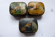 anciennes boites d aiguilles de gramophone phonographe la voix de sont maitre