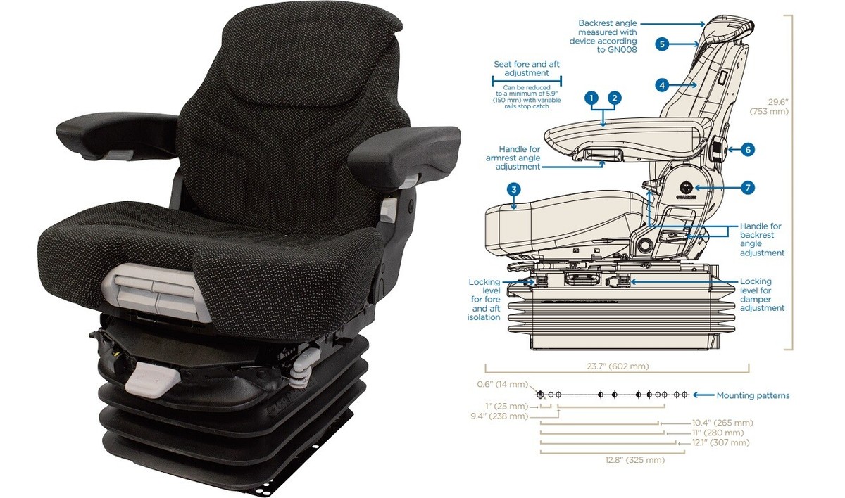 Air Suspension Seat for Case IH Maxxum / Puma Tractor