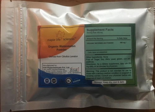 ORGANIC Watermelon Powder  Citrullus Lanatus  Pure & High Quality  No Fillers