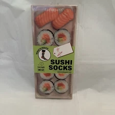 Sockopath Sushi Crew Socks Mens/Womens Unisex New Fun Gift For Sushi Lovers