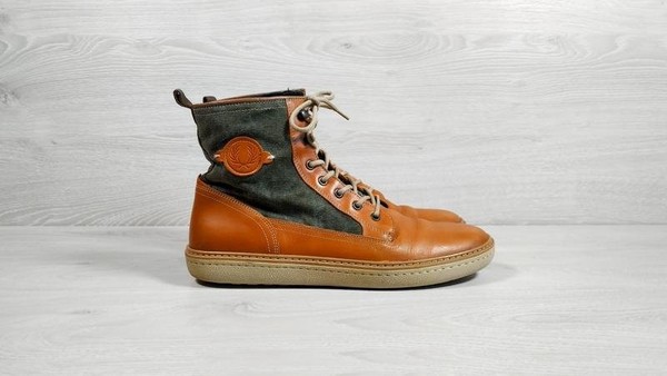 Men Fred Perry Boots Brown Leather 46