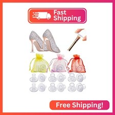 6 Pairs Heel Protectors for Grass - 3 Sizes High Heel Protectors, Clear Heel Sto