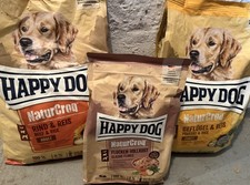 9,5Kg Happy Dog Naturcroq Rind &Reis / Geflügel Premium Hundefutter Hunde Futter