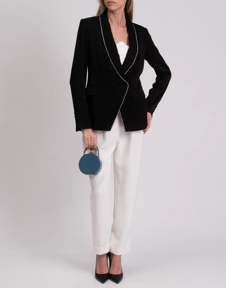 RRP€750 VERONICA BEARD Jagger Dickey Blazer Jacket US8 UK12 IT44 L Made in USA - Image 2 of 4