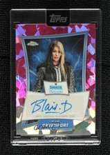 2025 Chrome WWE Sapphire Edition Padparadscha 1/1 Blair Davenport Auto 1co7