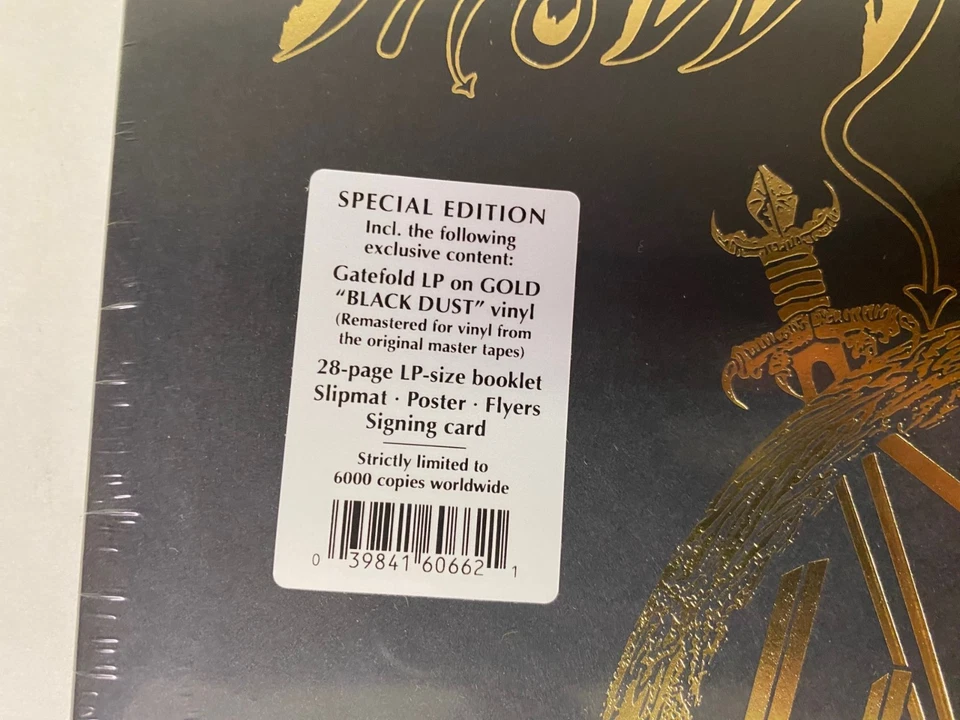 SLAYER SHOW NO MERCY 40TH ANNIVERSARY LP GOLD BLACK DUST COLOR VINYL BOX SET NEW - Image 3 of 3