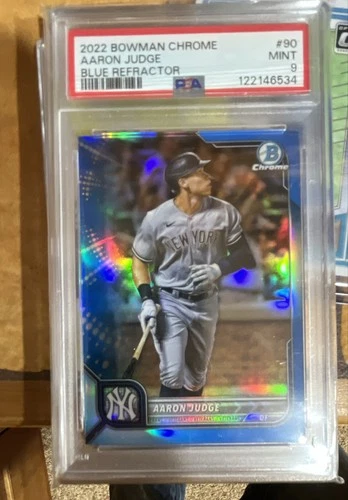 2022 Bowman Chrome - Aaron Judge #90 Blue Refractor /150 PSA9