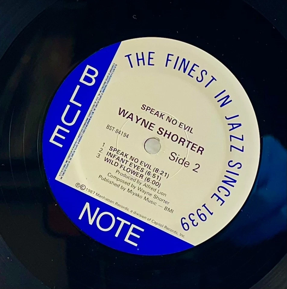 LP: Wayne Shorter, Speak No Evil, Blue Note, BST 84194, Reissue, Stereo, DMM, - Image 4 of 4