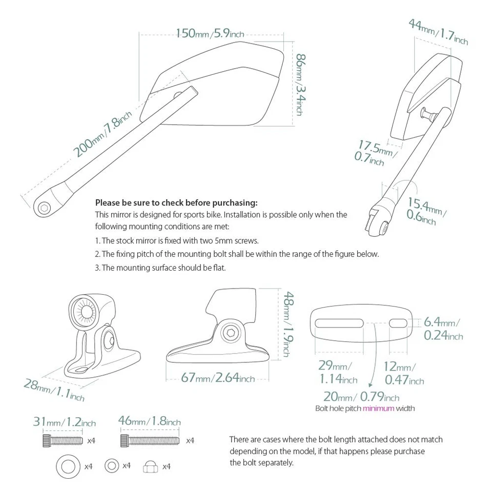 Espejos retrovisores carenado azul CLEAVER base negra para Ducati 1299 Panigale S 15'-16' Foto 2 de 4