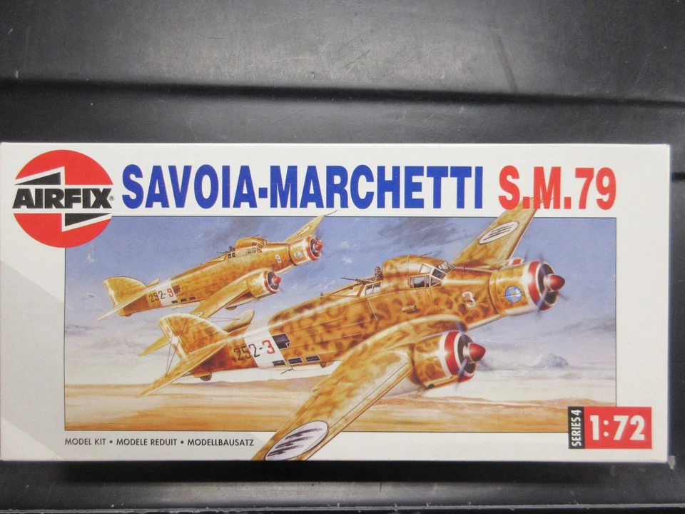 AIRFIX 1/72 SAVOIA-MARCHETTI SM.79 SPARVIERO TRI-MOTOR TORPEDOBOMBER #04007