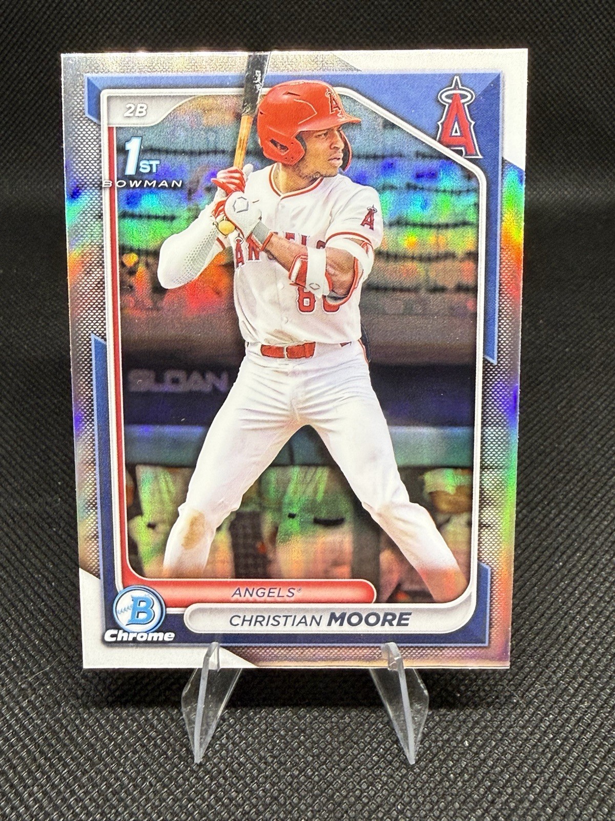 2024 Bowman Draft Chrome Refractor 1st Bowman Christian Moore Angels #BDC-15