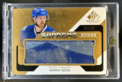 2014-15 SP Game Used Henrik Sedin Supreme Sticks #/12 Canucks