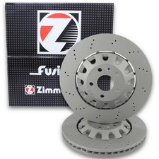 2x Zimmermann Bremsscheibe gelocht Ø370mm vorne passend für Seat Leon ST Ateca