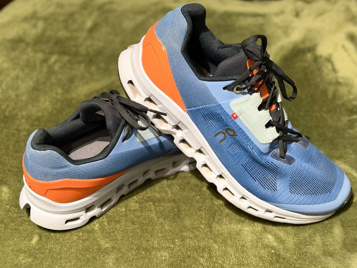 On Cloudstratus 2.0 Lake Flare Road‎ Running Shoes Men\'s Size 9 Blue On Cloudstratus Lake/Flare main image 4