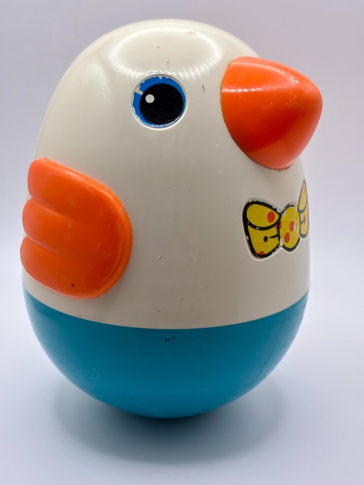 Vintage Playskool Roly Poly Chime Bird Toy 1980s Collectible Infant ...