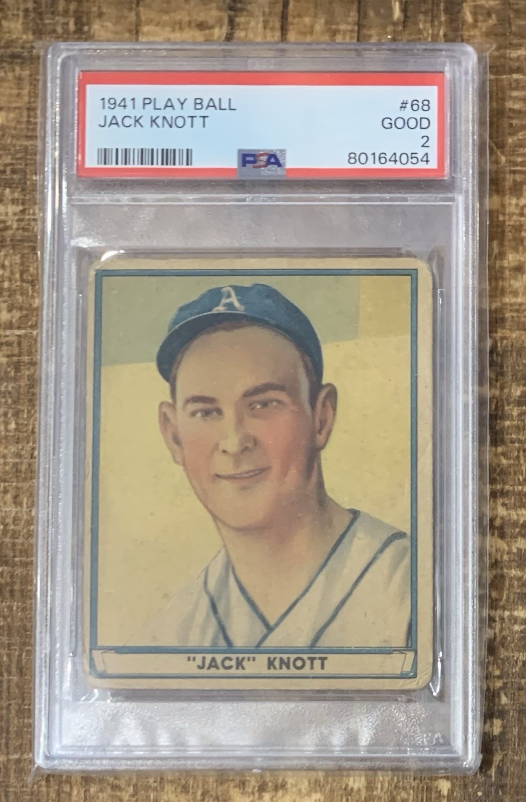 1941 Play Ball #68 Jack Knott PSA 2