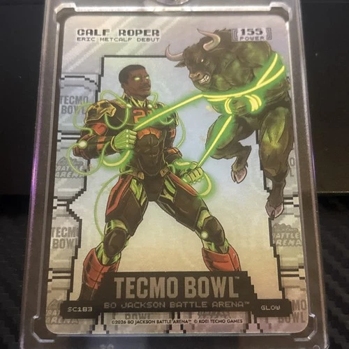 Bo Jackson Battle Arena Calf Roper Power 155 Glow Silver Coin Flip #SC183