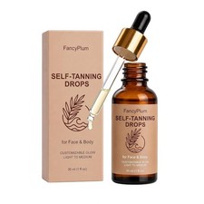 Self Tanning Drops for Face  Body, Sunless Tanning Drops Medium Glow, 1 Fl Oz