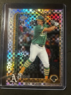 2025 Topps Chrome Update X-Fractor Nick Kurtz Oakland Athletics #USC178 Rookie