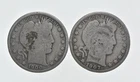 1892-1915 Lot 2 1900 1907-O Barber 90% Half Dollars - Coin Collection *930