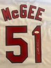 Willie McGee Signed St. Louis White Baseball Jersey (JSA)