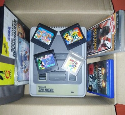 1x Konvolut 10-Teilig Diverse Games PS Vita PSP ... usw & Konsole Super Nintendo