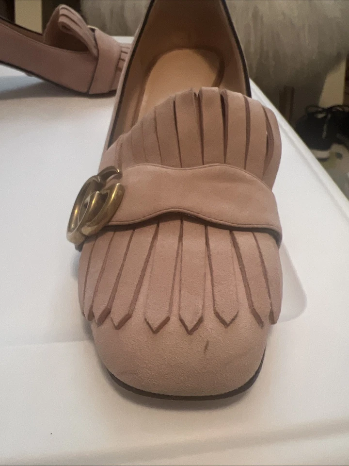 Zapatos mocasines Gucci GG Marmont con flecos 37,5 Foto 4 de 4