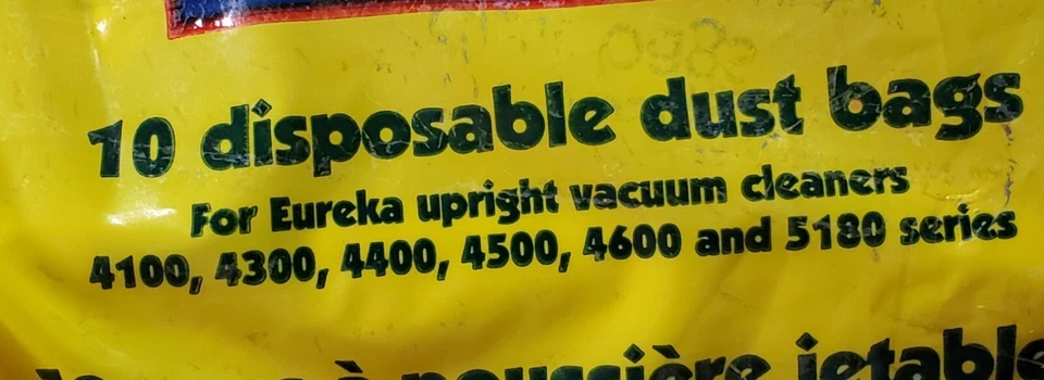 Lot Of 4 Eureka 58236A Style AA Vacuum Bags 10 Per Pack Genuine  - Image 3 of 4