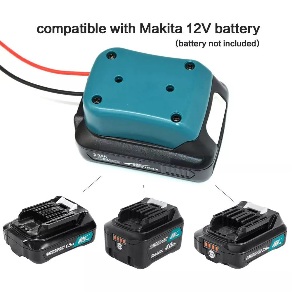 Battery Output Adapter for Makita 12V Dock Power Connector 14AWG Gauge Robotics