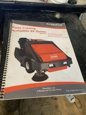 POWERBOSS ARMADILLO 9X Sweeper Parts Book Catalog List Spare Manual