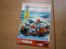 Rennprogramm Hockenheim 1980 Deutscher Meisterschaftslauf Motorrad unbeschrieben