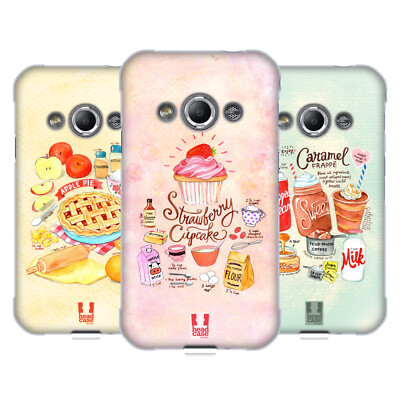 HEAD CASE DESIGNS ILLUSTRATED RECIPES SOFT GEL CASE FOR SAMSUNG PHONES 4
