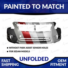Front Bumper 2013-2015 Nissan Altima Sedan Unfolded Painted To Match Ni1000285