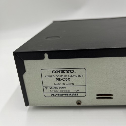 Onkyo PE-C50 Graphic Equalizer Vintage aus Japan gebraucht Betrieb bestätigt - Bild 9 von 13