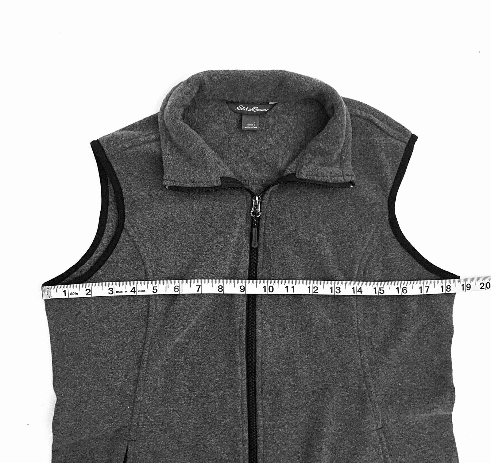 Eddie Bauer - Ladies Fleece Vest Size Small - Gray - image 5