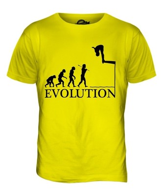 WASSERSPRINGEN EVOLUTION DES MENSCHEN HERREN T-SHIRT TEE SHIRT XS S M L XL 2XL