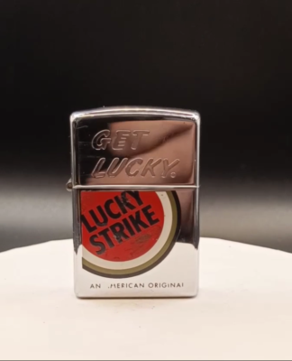 Vintage Get Lucky Lucky Strike Zippo Lighter XIII 1997 w/ Matching 