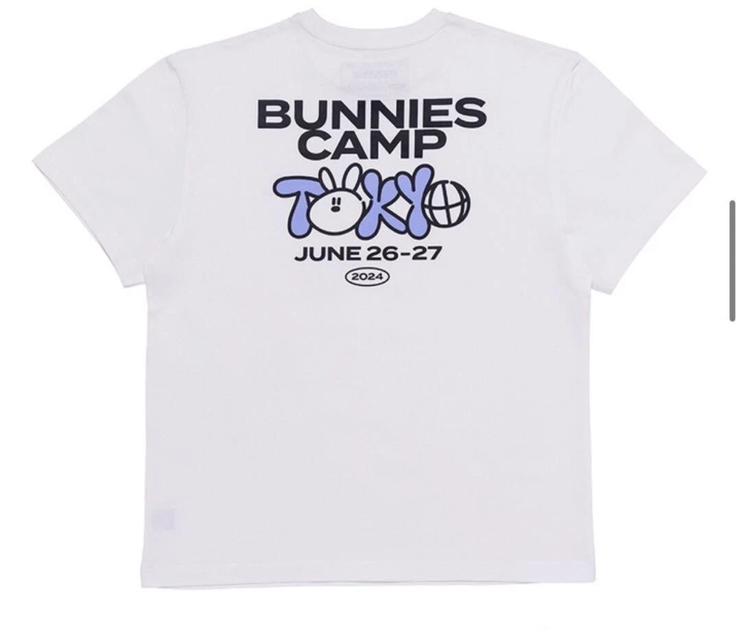 NewJeans T-shirt WHITE XL SIZE Bunnies Camp 2024 Tokyo Dome 