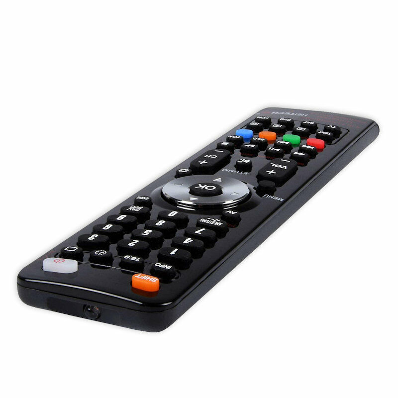 HEITECH Universal Fernbedienung für 4 Geräte Smart TV, DVD, SAT, AV Receiver