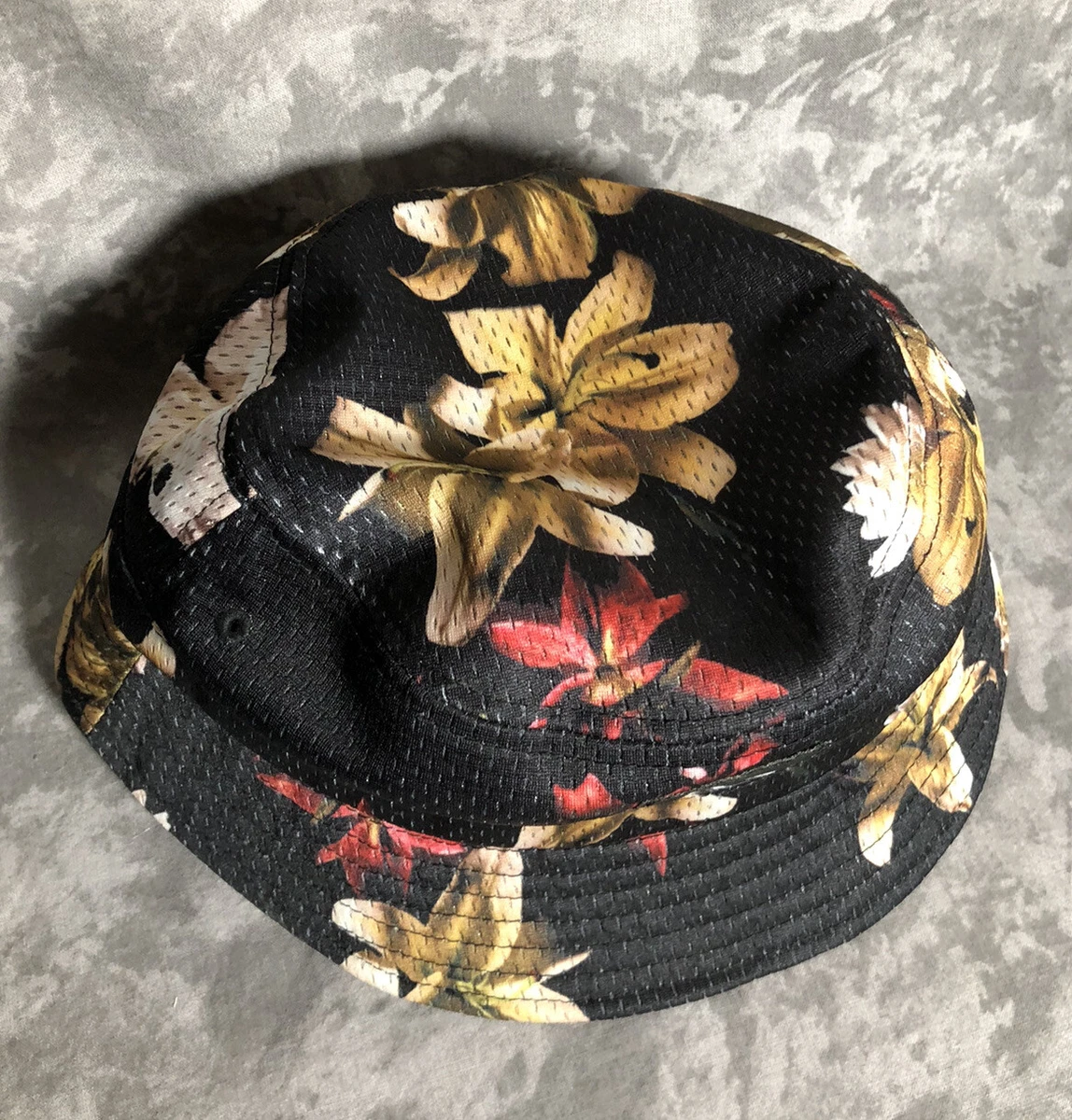 stussy floral bucket hat