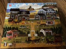 Charles Wysocki Americana Milton Bradley 1000 Pc Puzzle, 1991, 4679-19